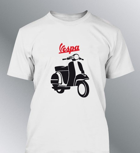 Tee shirt personnalise Vespa homme M L XL youngtimer vintage cyclomoteur scooter - Picture 3 of 5