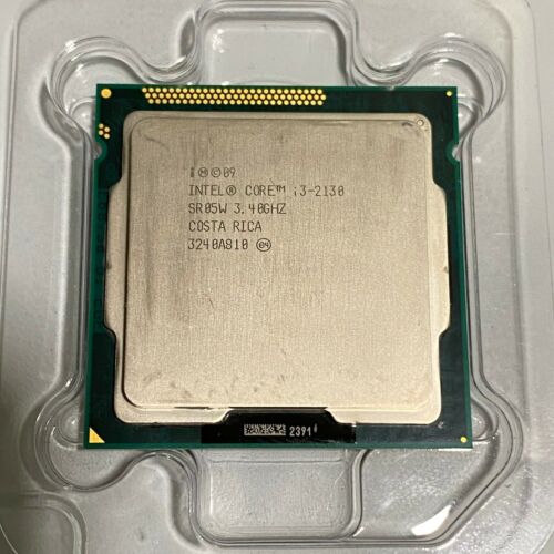 Intel Core i3-2130 3.40GHz Dual-Core CPU Processor SR05W LGA1155 Socket - Picture 1 of 2