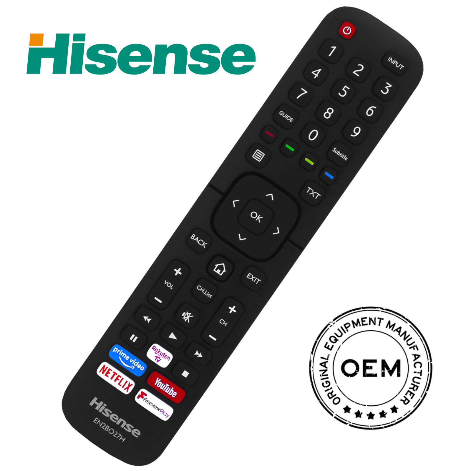 Оригинальный телевизор Hisense TV Fernbedienung für H50A7100F Smart 4K Ultra HD HDR LED