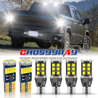 LED 921 Reverse Backup + 2825 License Plate Light for GMC Sierra 1500 2014-2020