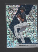 TRISTON McKENZIE 2021 PANINI MOSAIC QUICK PITCH PRIZM ROOKIE CARD #276