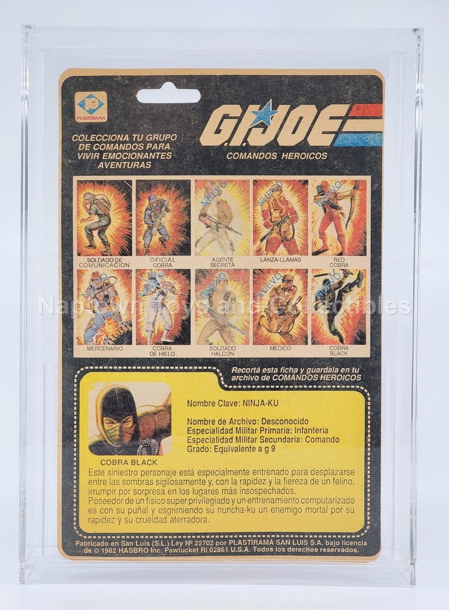 GI JOE PLASTIRAMA COBRA BLACK NINJA-KU BLACK STORM SHADOW FIGURE