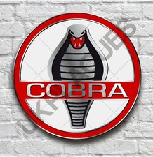 AC SHELBY COBRA 2FT GARAGE WANDSCHILD PLAKETTE WERKSTATT MANN H&Ouml;HLE AUTOMOBILIA