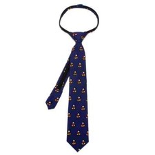 Disney Classic Mickey Mouse Boys' Zipper Tie - 100 Silk