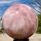 101.64LB Natural Crystal Pink Rose Chakra Quartz Sphere healing ball Specimen — photo 8
