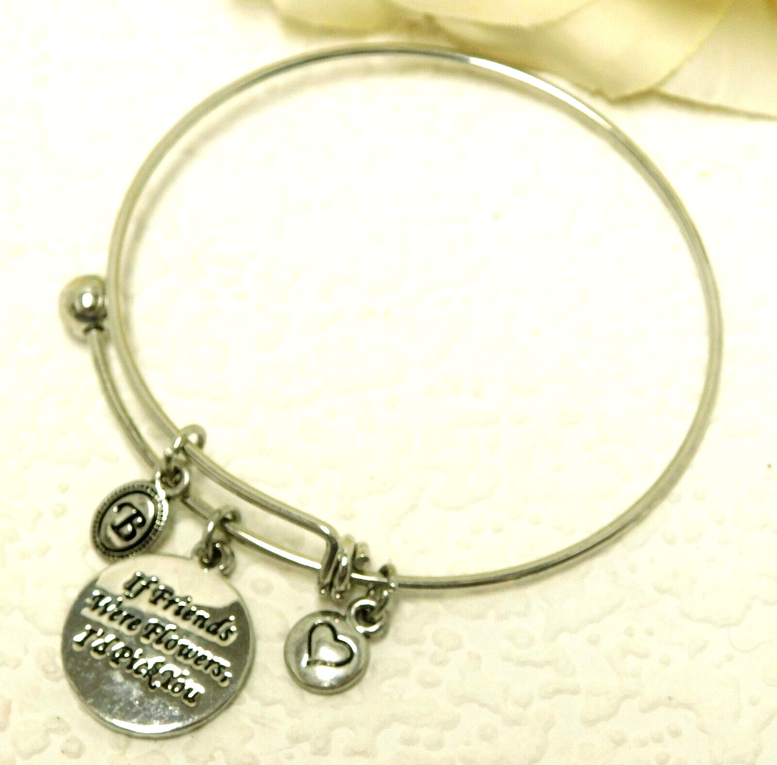BRIGHTON SILVER-TONE ADJUSTABLE INSPIRATIONAL FRI… - image 2