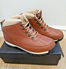 Voi Jeans Delta Mens Boots Adults Voi Casual Chukka Combat Ankle Boots Tan Brown