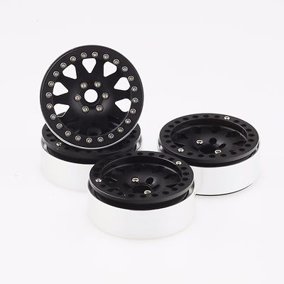ALIENTAC Four(4) 2.2'' Alloy Beadlock Wheel Rim Wide 1'' for RC Model #069