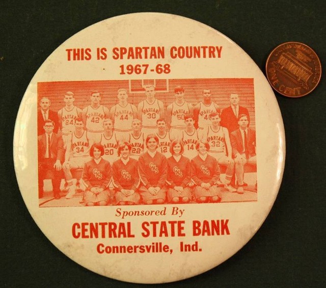 19678 Connersville Indiana High School Spartans Basketball team photo
