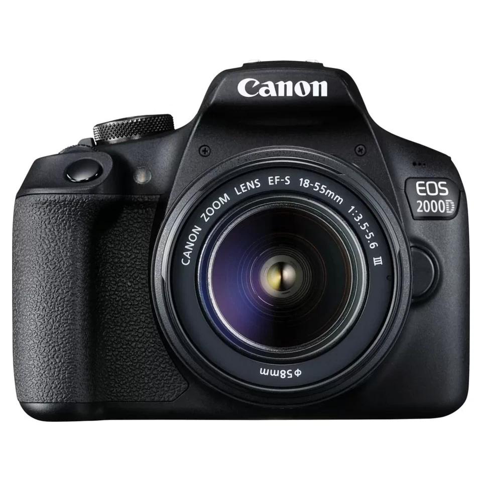 Canon EOS 2000D Kit 18-55 mm DC III Digitale Spiegelreflexkamera EF-S 18-55 m... - Bild 1 von 1