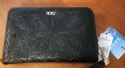 Roxy Geldbörse Clutch Brieftasche Schwarz NEU