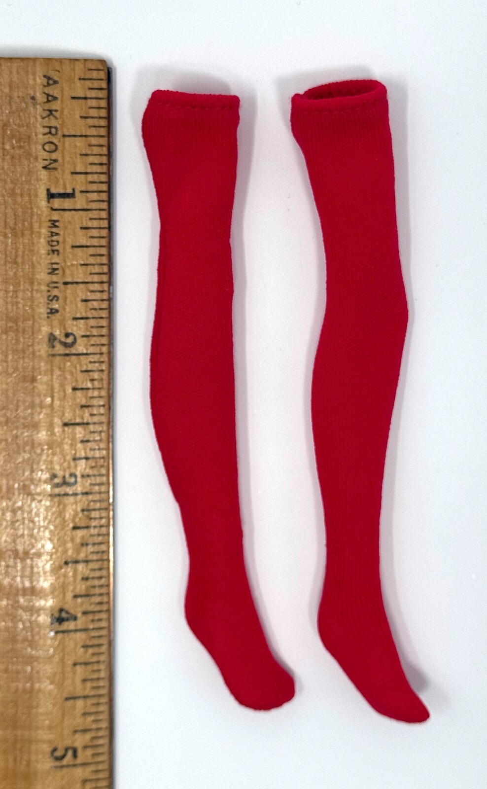 Monster High Skullector Beetlejuice Lydia Doll Outfit Thigh High Red Sock Tights