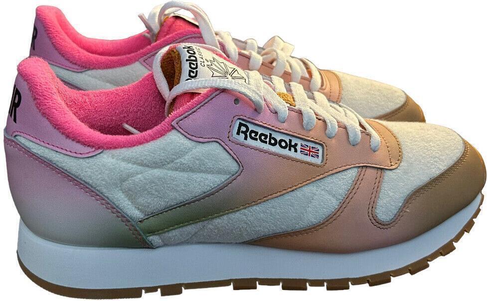 LQQK Studios x Reebok Classic Leather Leaf Camo - Bubble Gum for