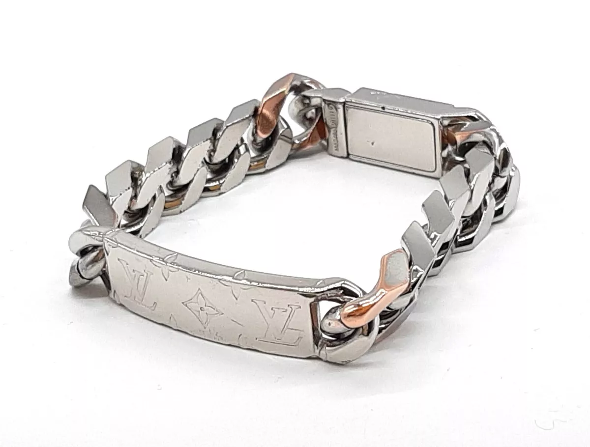 Louis Vuitton Chain bracelet M62486 Men's silver monogram