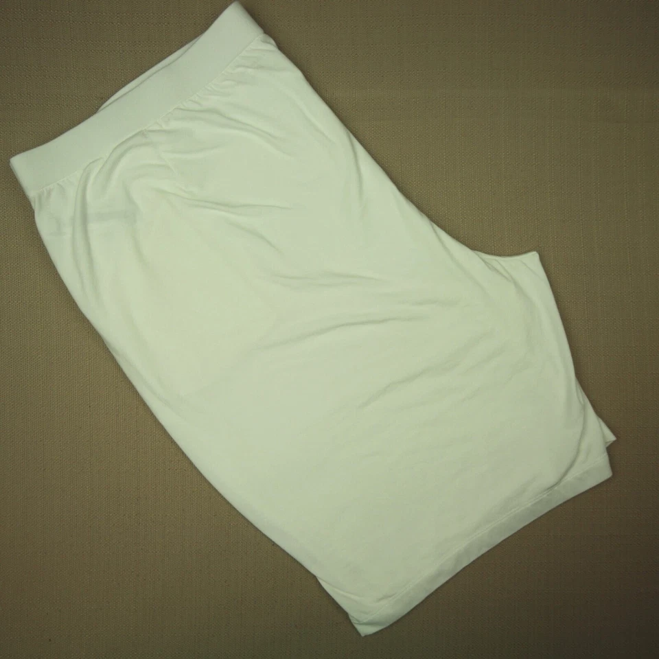 Pantalones Cortos para Caminar Eileen Fisher Pull On Para Mujer Talla 3X Blanco Mezcla de Algodón Orgánico Foto 3 de 4