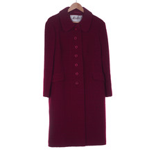 Eastex Red Long Sleeved Coat Uk Size 12