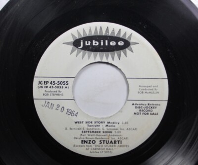 50'S & 60'S Promo 45 Enzo Stuarti - West Side Story - September Song / This Is A