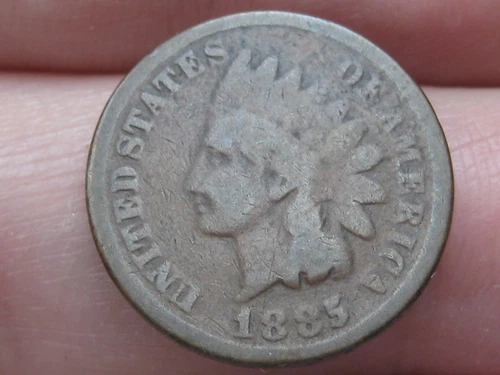 1885 Indian Head Cent Penny- Good/VG Details