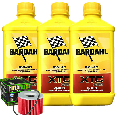 Wartungsset Bardahl XTC 5W40 Öl + Filter Für Benelli 500 LS 1977-1982