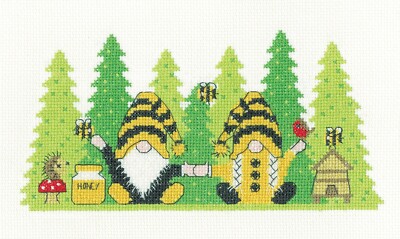 Sommer Summen Gonk Kreuzstich Kit - Heritage Crafts