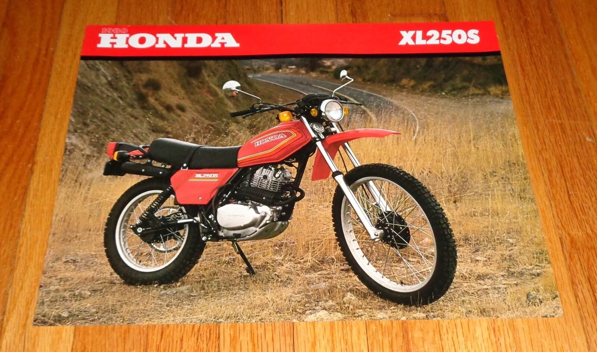 Original 1980 Honda XL250S Motorcycle Sales Brochure Sheet eBay