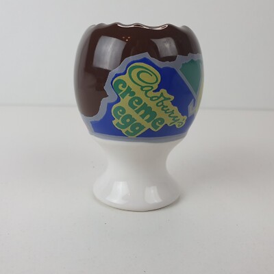 Vintage Retro Cadbury s Creme Ei Schokolade Neuheit Keramik Eierbecher Ostern