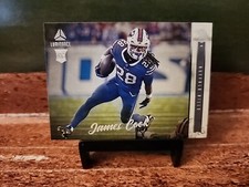 James Cook Panini Luminance Rookie RC 2022 Chronicles Card #221 Bills. rookie card picture