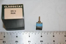 Clarostat Honeywell 389 N 500K Ohms Potentiometer Modular 1/2" sq. New