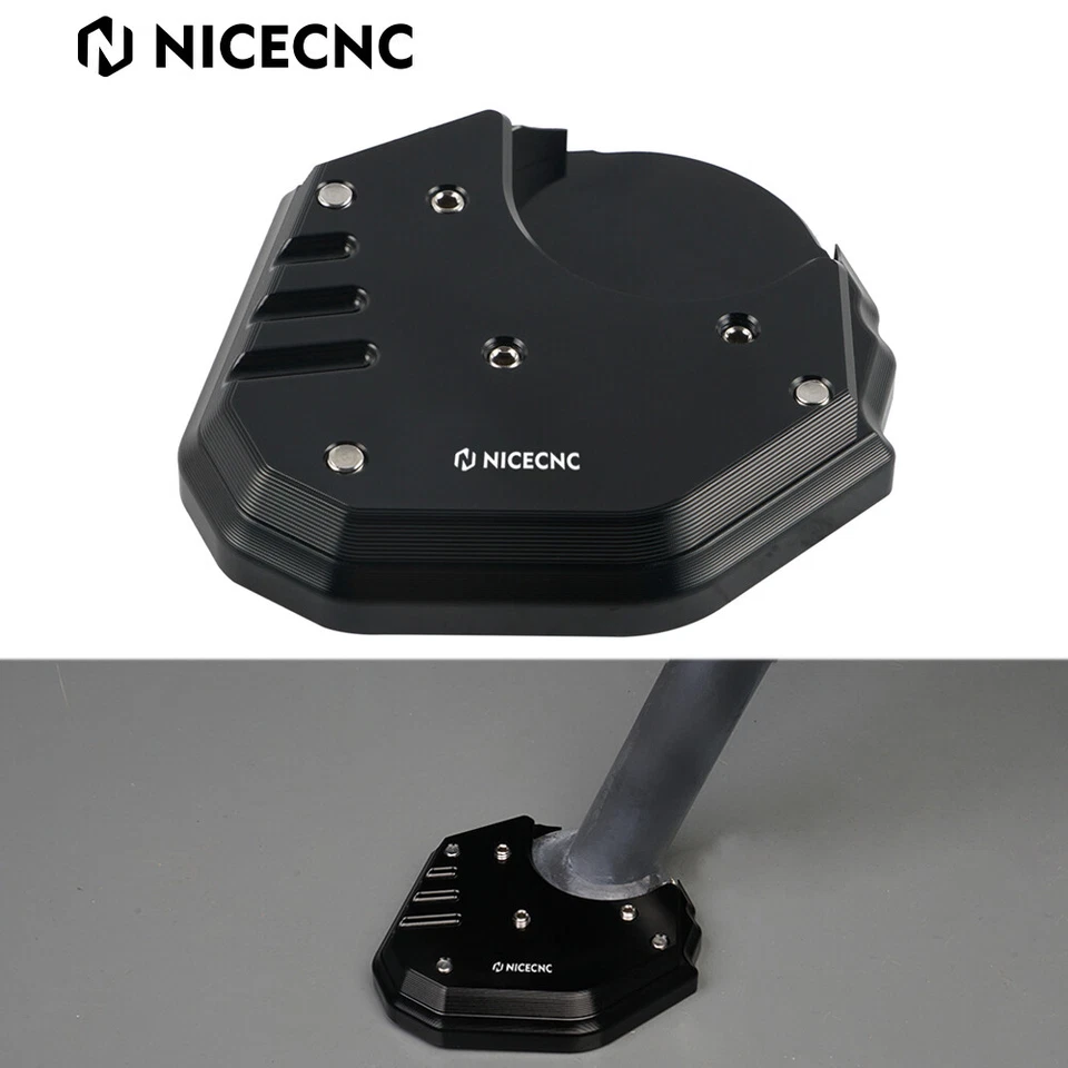 NICECNC Anodisation Béquille latérale élargie pour Kawasaki KLR650 2008-2018 - Photo 1/4