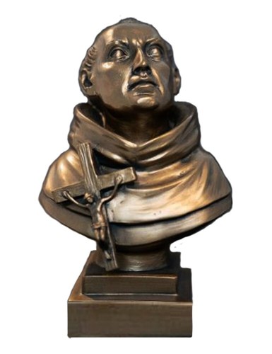 Statue buste en résine Saint Jean de la Croix
