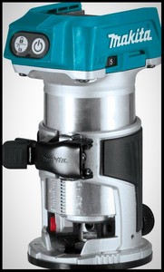 MAKITA Brushless Compact Router 18V Cordless Built In LED 