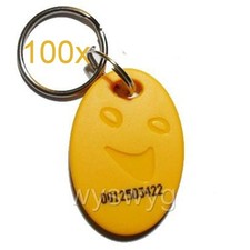 100pcs EM RFID 125K Proximity ID Tag Token Keyfobs a Part of Access control