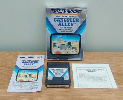 Gangster Alley Atari 2600 Spiel OVP komplett mit Handbuch - 1983 Release