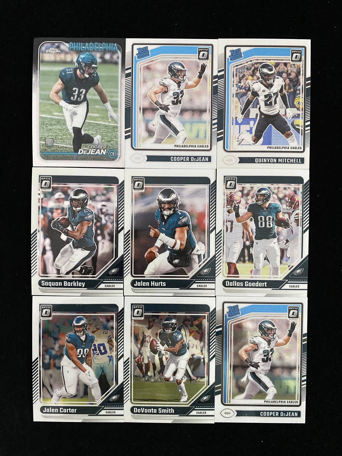 2024 Panini Donruss Optic Rated Rookie RC Cooper DeJean Quinyon Mitchell Lot*9