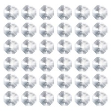 K9 Crystal Octagon Beads 2 Holes Pendants, 40 Pack 26mm, Clear
