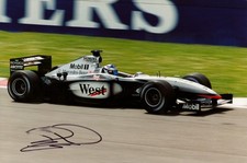 SMUDGED David Coulthard Signed 12x8 Photo Formula One F1 Red Bull Autograph +COA