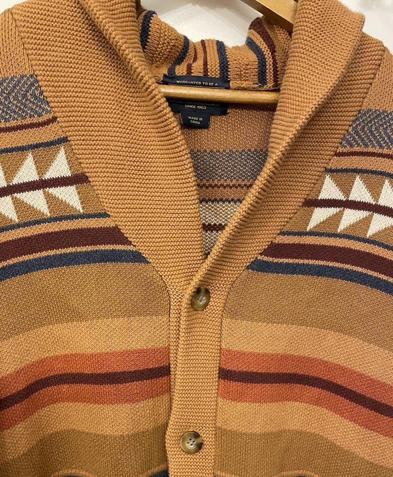 Pendleton Medicine Bow Cotton Men’s Cardigan Size XL. Awesome, 9.5/10 - Image 3 of 4