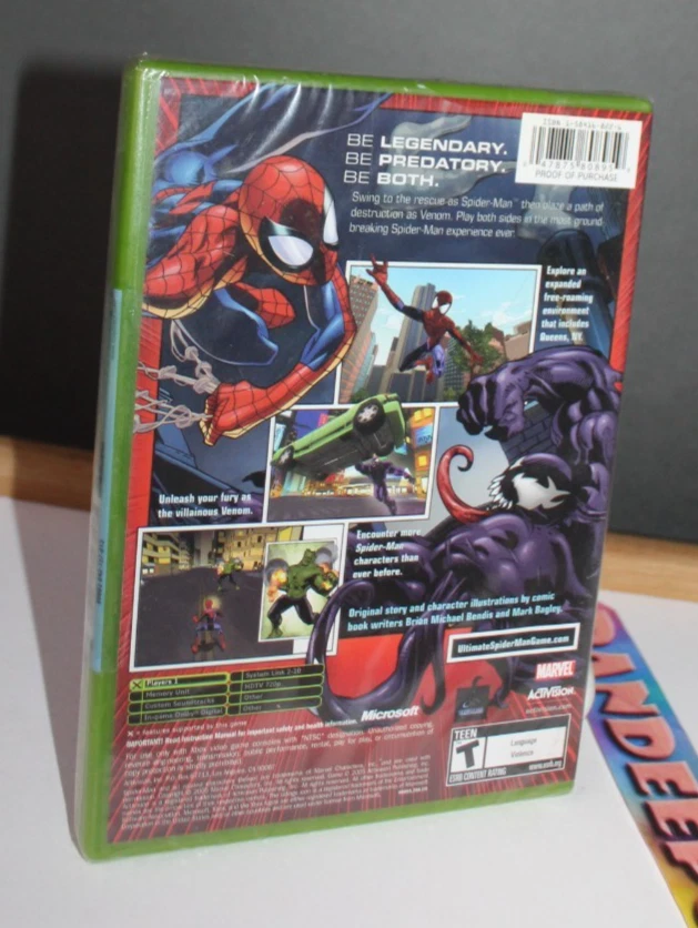 Microsoft XBox Marvel Ultimate Spider-Man Sealed Video Game - Image 2 of 2