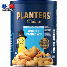 Whole Cashews Roasted Deluxe Lightly Salted Kosher 18.25 Oz Crunchy
