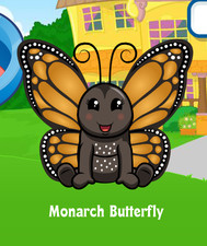 Webkinz Monarch Butterfly Virtual PET Adoption Code Only Messaged