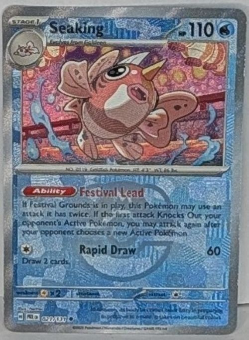 Seaking - Master Ball Pattern - 021/131 Pokémon Prismatic Evolutions - NM