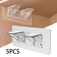 5 Pieces Strong Divider Holds Pin Shelf Support Clips That Lock Cabinet Shelf