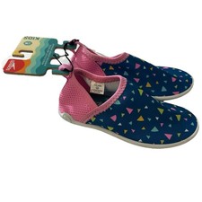 Speedo Splash And Sun Bootie Kids Size Medium 7-8 Water Shoes Blue Pink