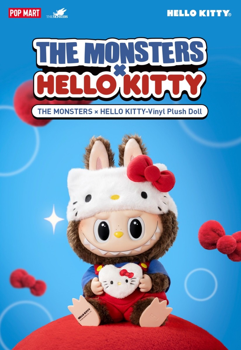 POPMART THEMONSTERS×HELLOKITTYめいぐるみ ラブブ THE MONSTERS × HELLO KITTY - Vinyl Plush Doll - POP MART (United