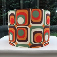 Lampshade West German MCM Retro Mid Century 60s 70s Lamp Shade Orange Brown