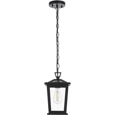 Elegant Lighting OD332H12BK Cayman 1 Light 7 inch Black Outdoor Pendant