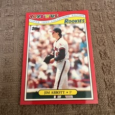 1990 Topps Toys R Us Rookies Jim Abbott #1 NM-MT RC California Angels 