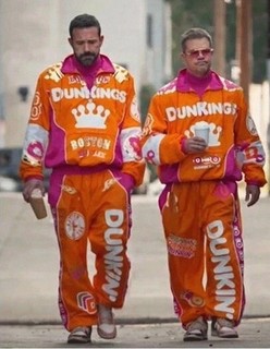 Dunkin DunKings Boston Naranja Chándal Chaqueta Pantalones Super Bowl Comercial S