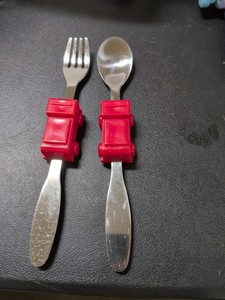 Toddler Spoon And Fork With Fire Truck