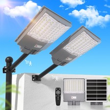 Solar Straßenlaterne LED Straßenlampe Solarleuchte Außen mit Bewegungsmelder